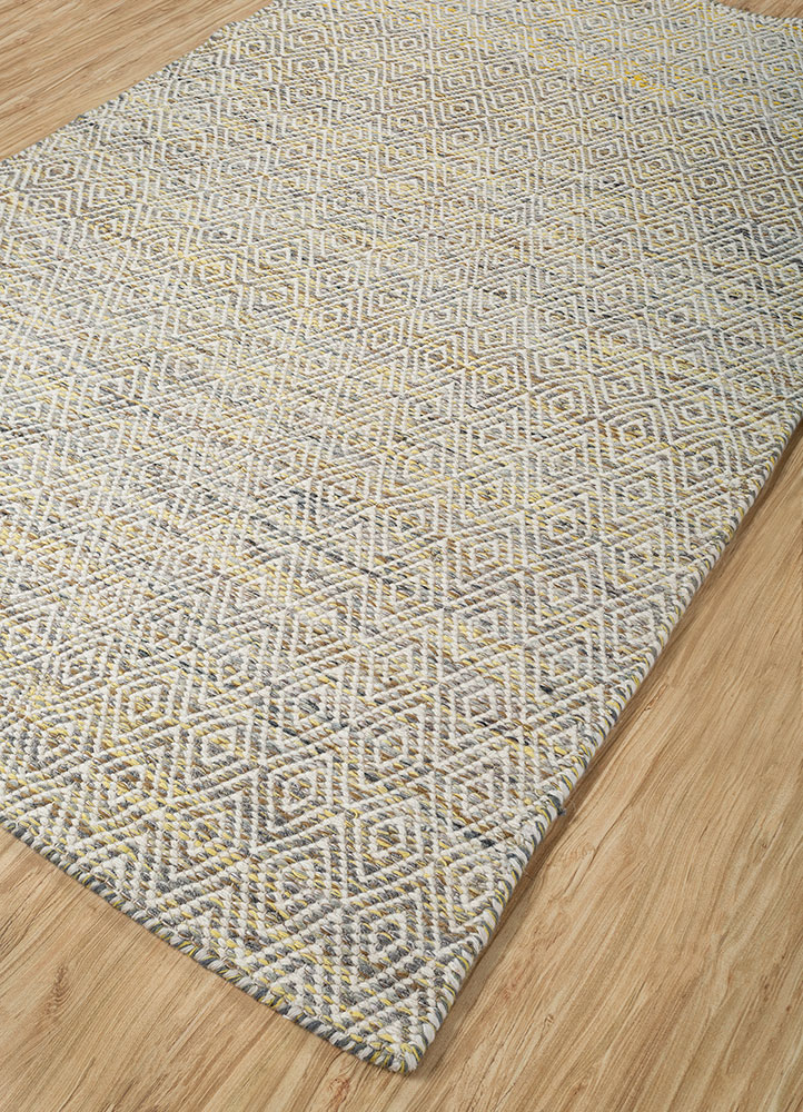 abrash red and orange wool and viscose flat weaves Rug - FloorShot