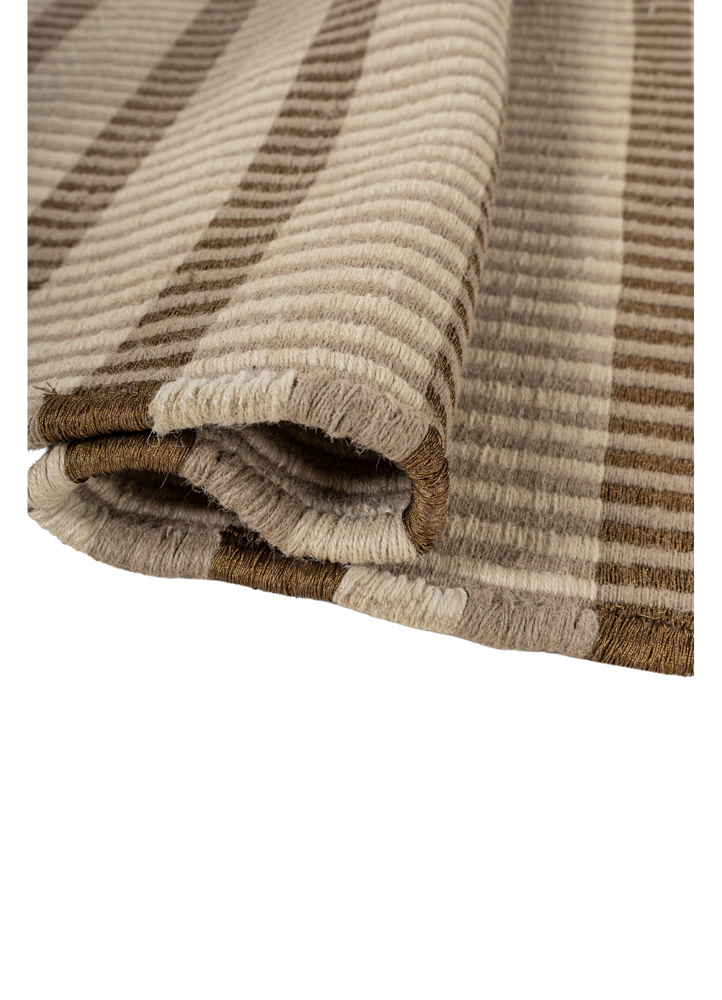 nomadic threads beige and brown jute and hemp flat weaves Rug - FloorShot