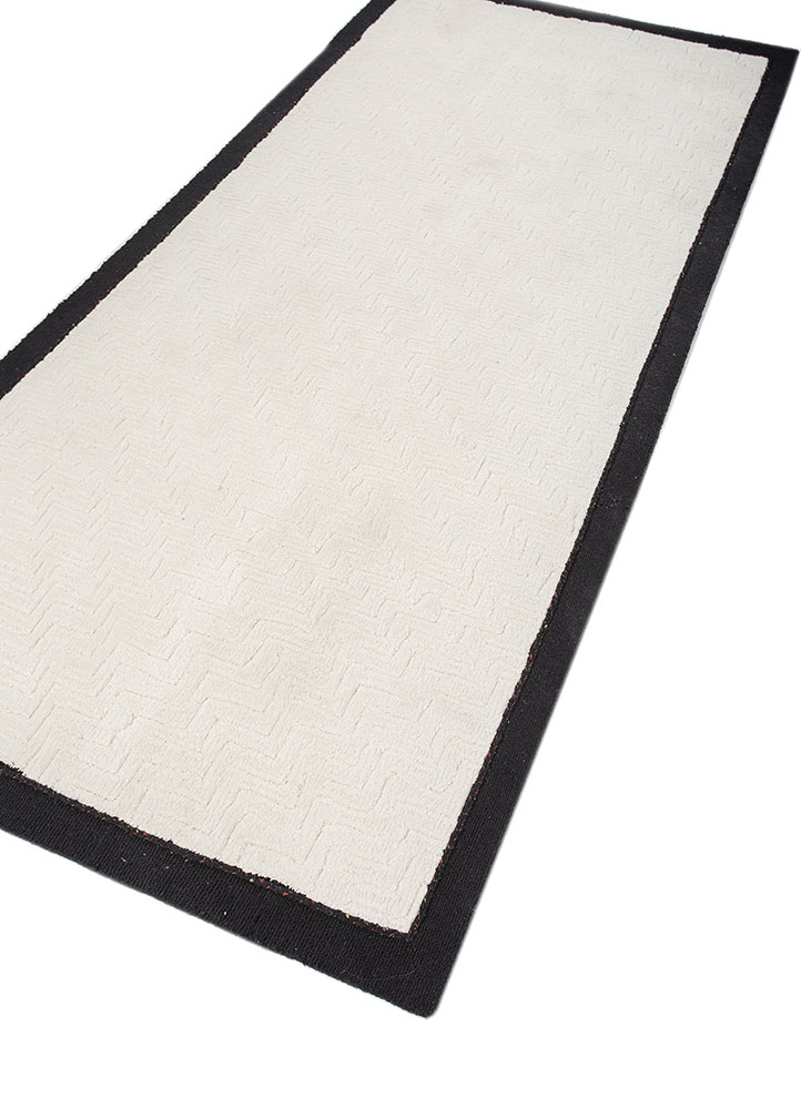 atelier ivory wool hand knotted Rug - FloorShot