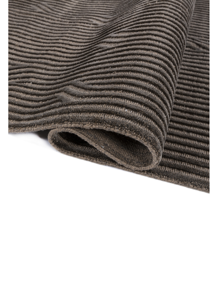 verve beige and brown acrylic hand knotted Rug - FloorShot