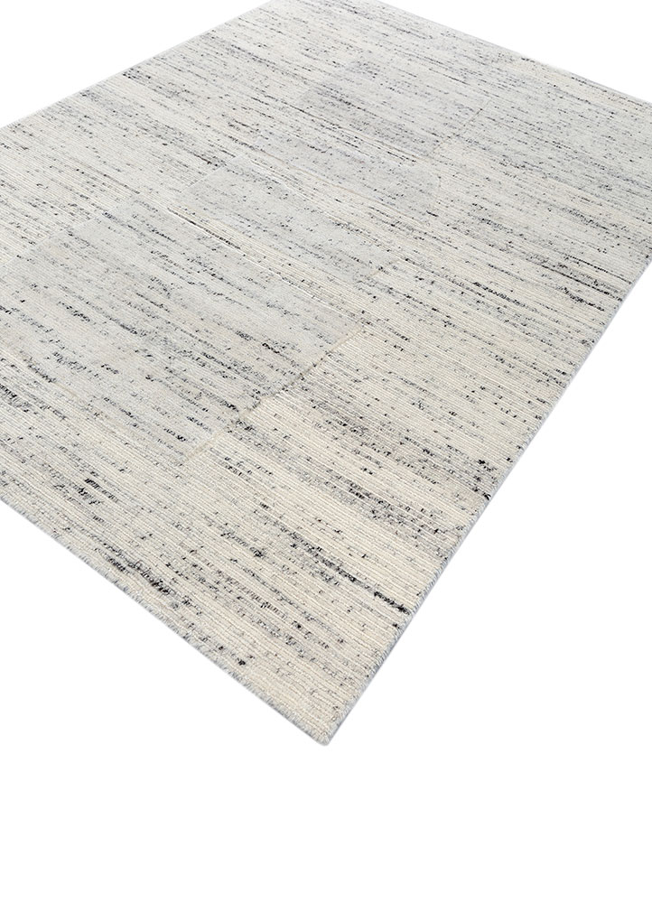 aprezo ivory wool and bamboo silk hand knotted Rug - FloorShot