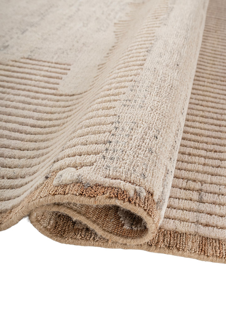 manifest ivory wool hand knotted Rug - FloorShot