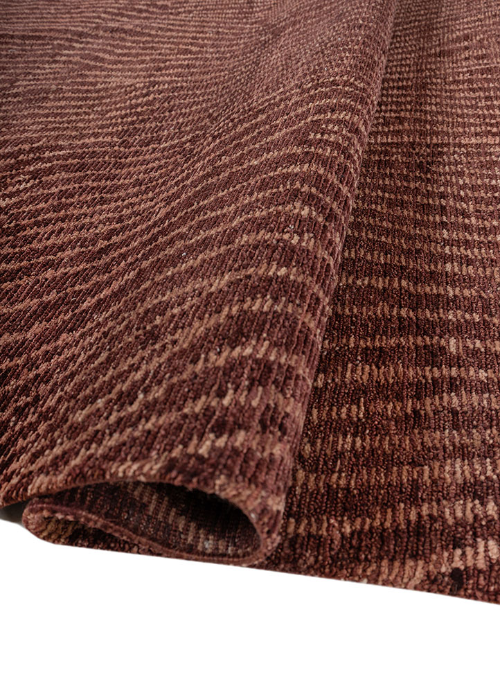 aprezo red and orange wool hand knotted Rug - FloorShot