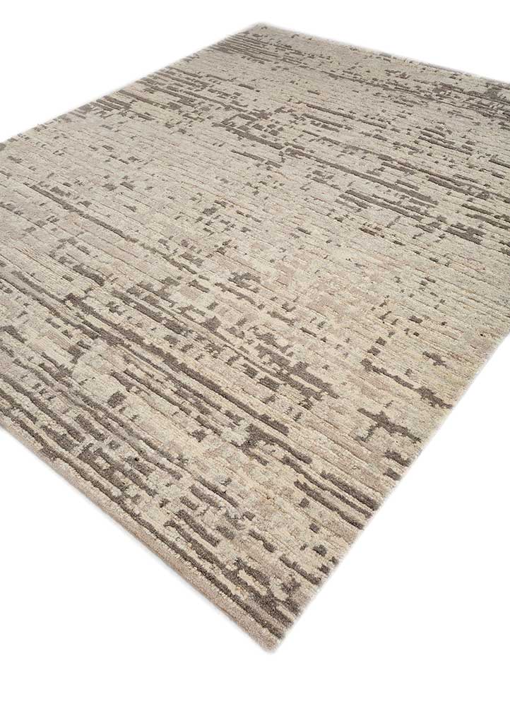 aprezo ivory wool hand knotted Rug - FloorShot