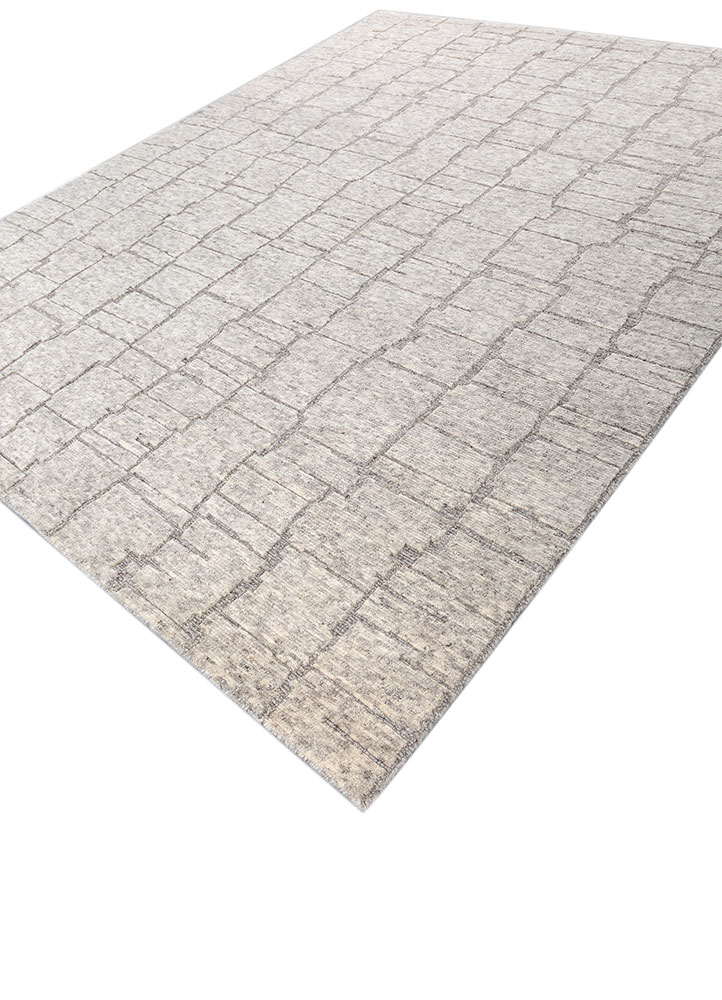 manifest ivory wool hand knotted Rug - FloorShot