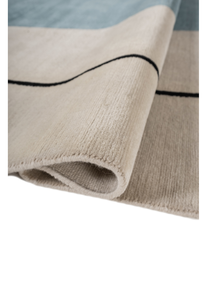 sthir ivory wool hand knotted Rug - FloorShot