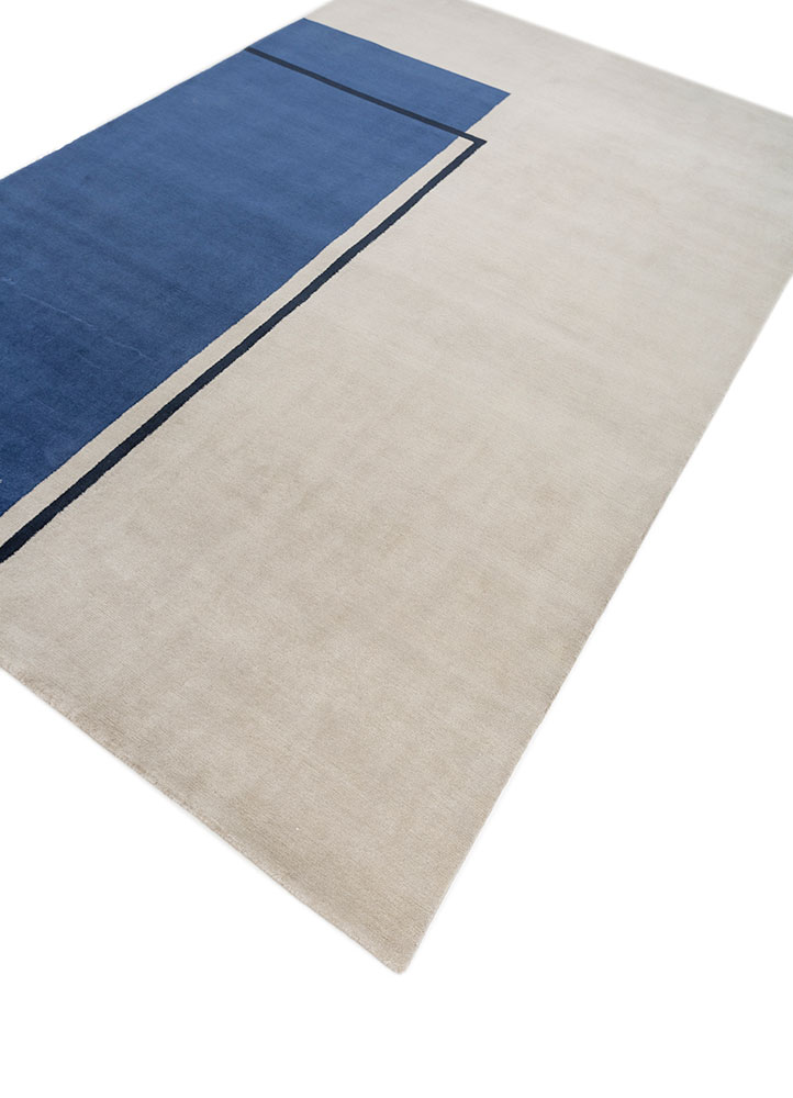 sthir ivory wool hand knotted Rug - FloorShot