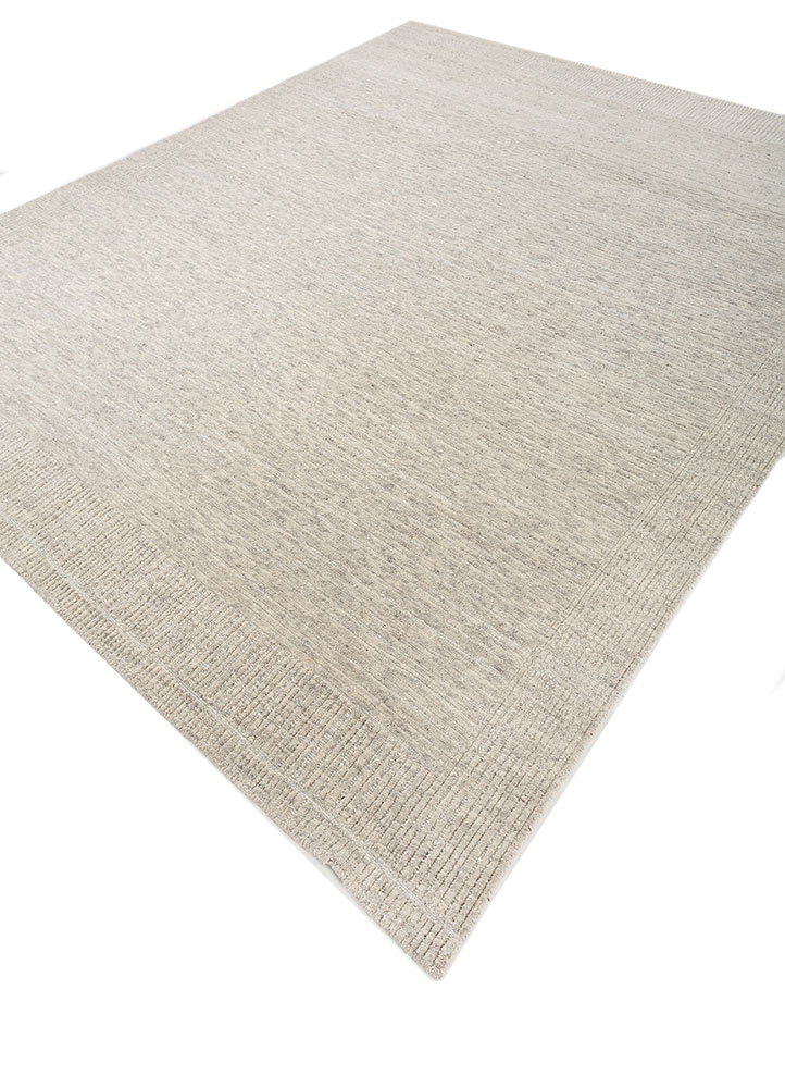 manifest ivory wool hand knotted Rug - FloorShot