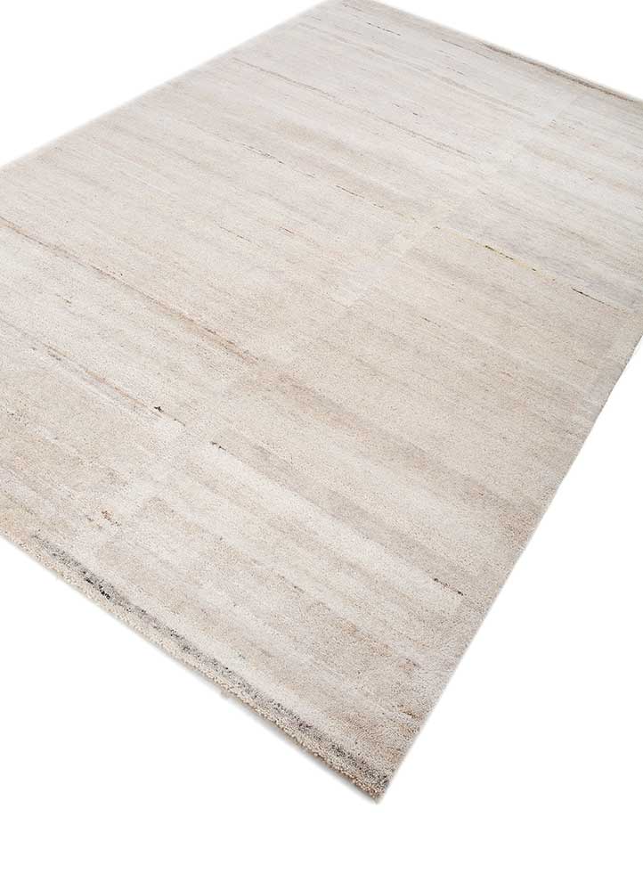 blythe ivory wool hand knotted Rug - FloorShot