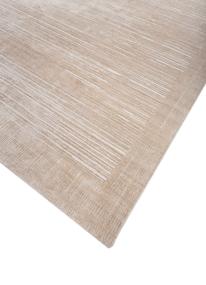 azalea ivory wool and silk hand knotted Rug - FloorShot