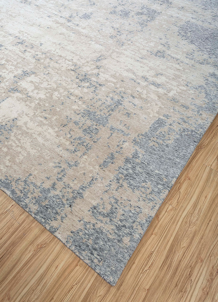 uvenuti beige and brown wool hand knotted Rug - FloorShot