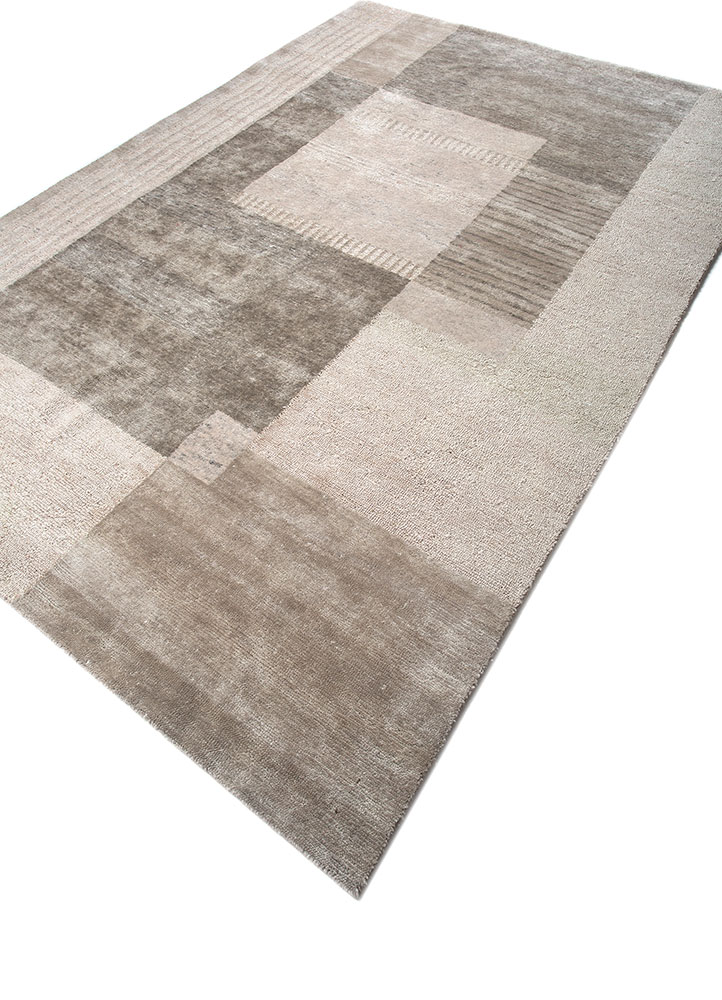 blythe ivory wool hand knotted Rug - FloorShot
