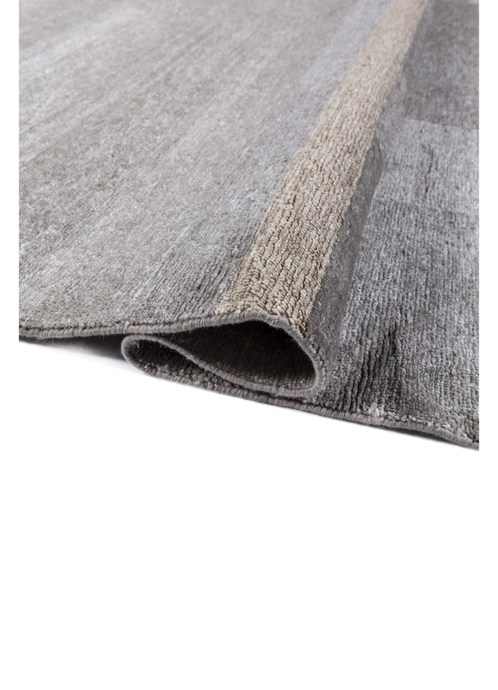 blythe grey and black wool hand knotted Rug - FloorShot