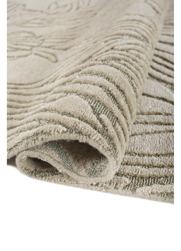 azalea gold wool hand knotted Rug - FloorShot