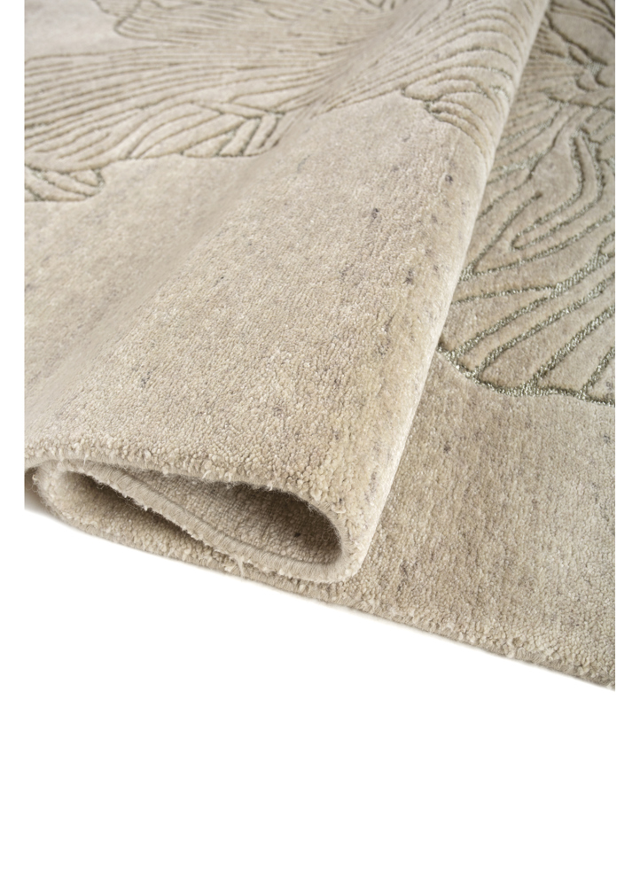 azalea ivory wool hand knotted Rug - FloorShot