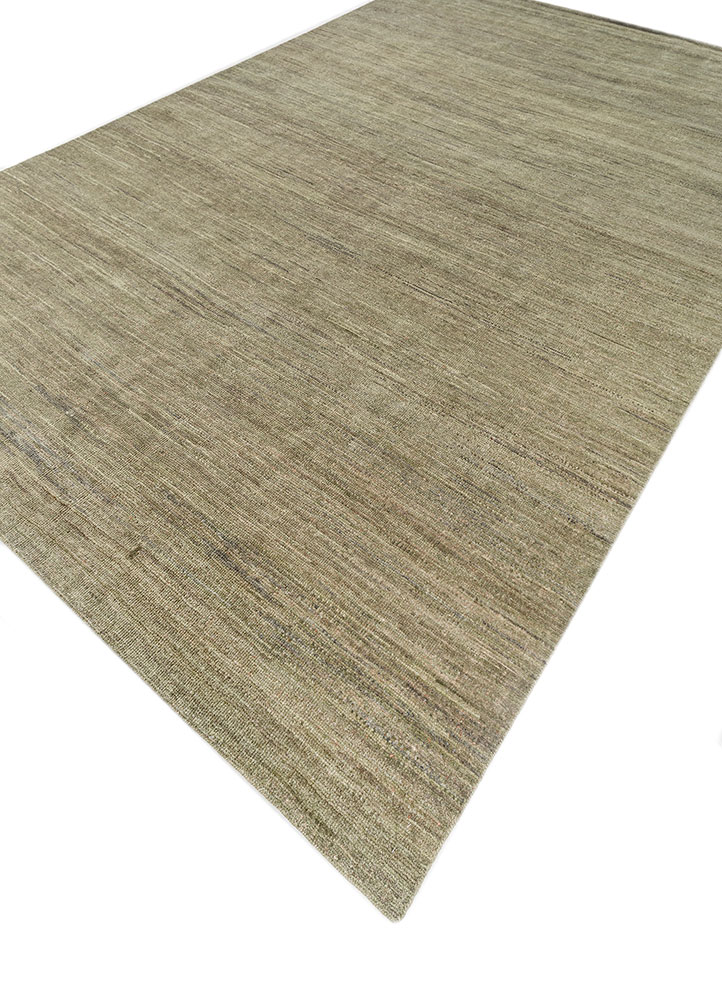 blythe green wool hand knotted Rug - FloorShot