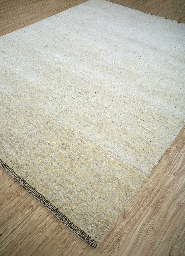 manifest ivory wool hand knotted Rug - FloorShot