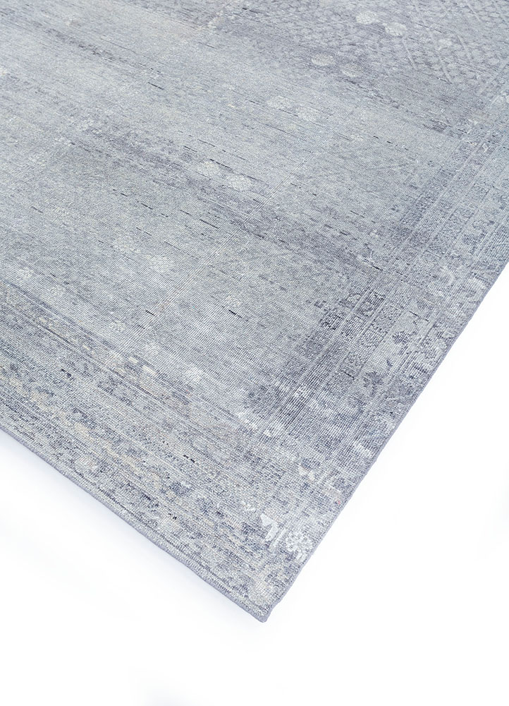 erbe blue wool hand knotted Rug - FloorShot