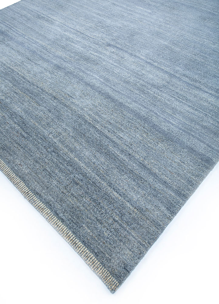 manifest grey and black wool hand knotted Rug - FloorShot