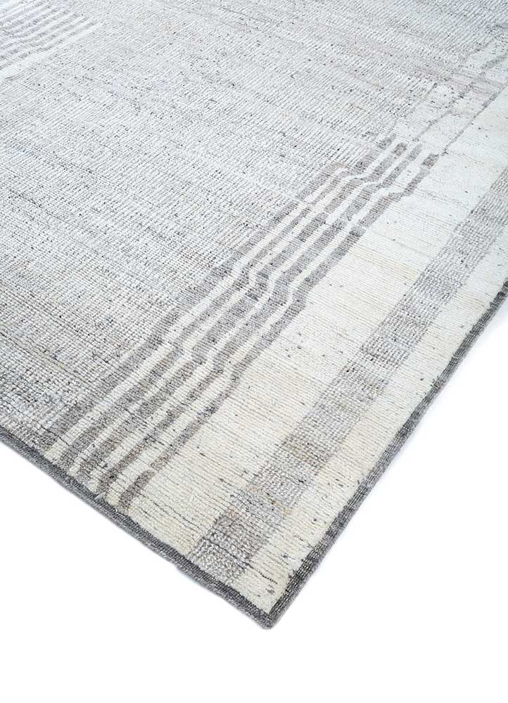 manifest beige and brown wool hand knotted Rug - FloorShot