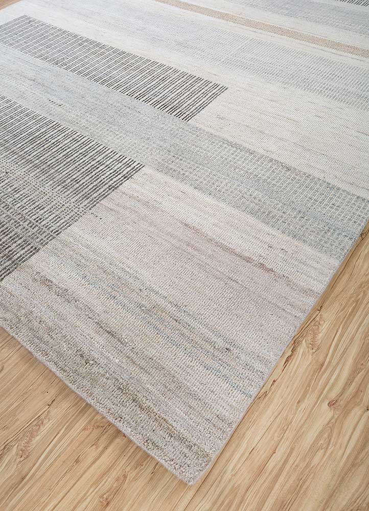blythe ivory afghan wool hand knotted Rug - FloorShot