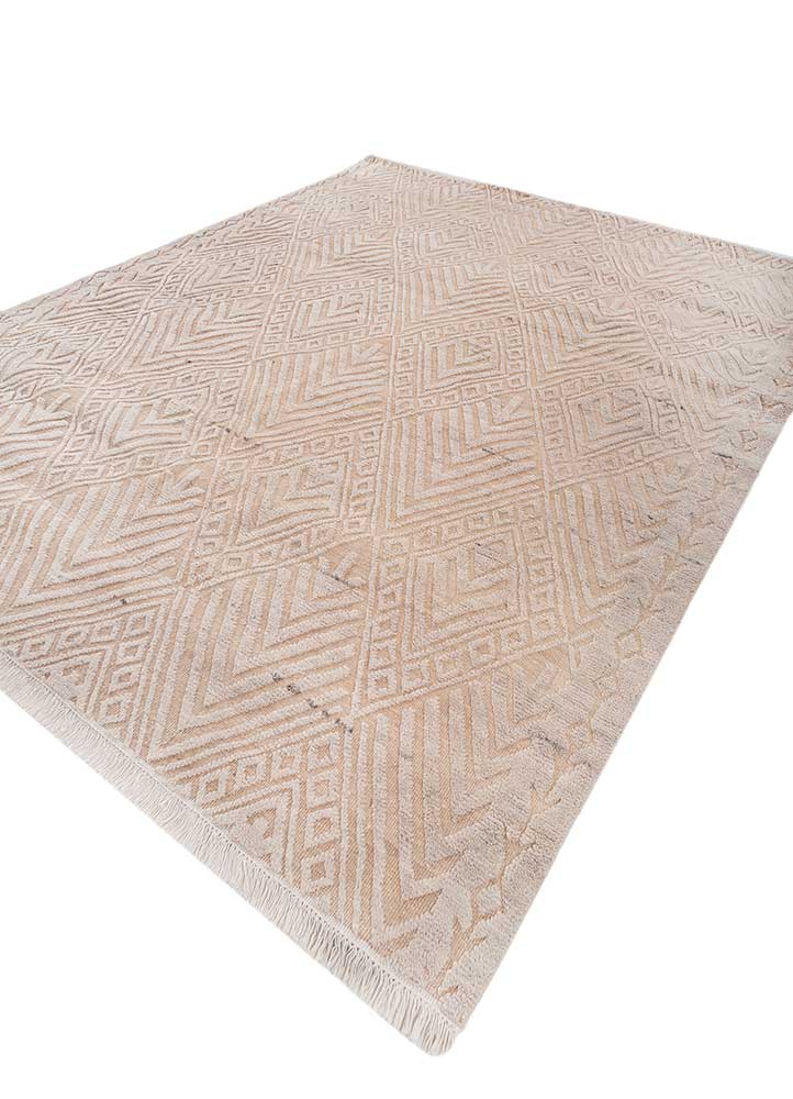 azalea gold wool hand knotted Rug - FloorShot