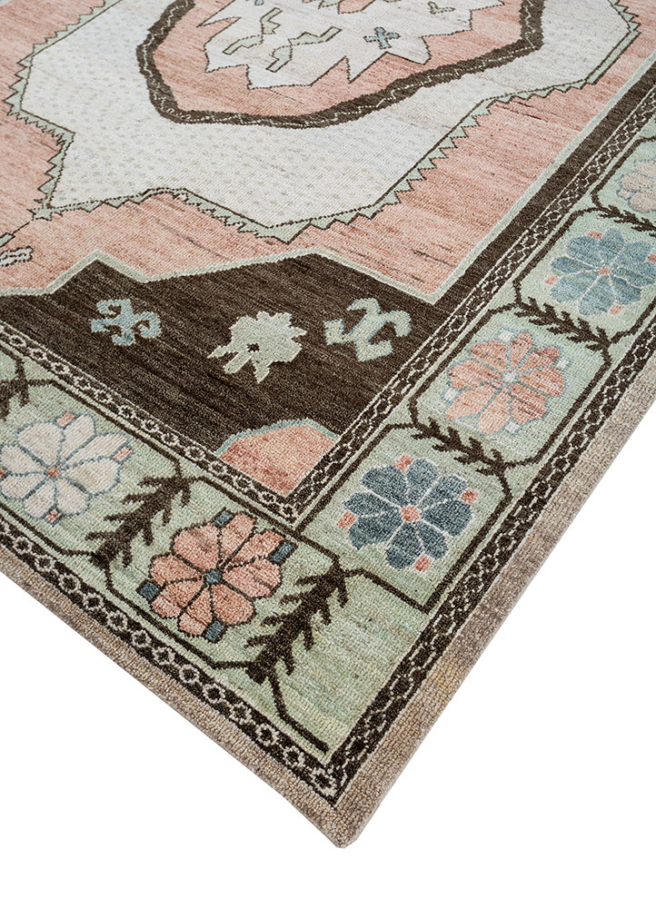 thyme ivory wool hand knotted Rug - FloorShot