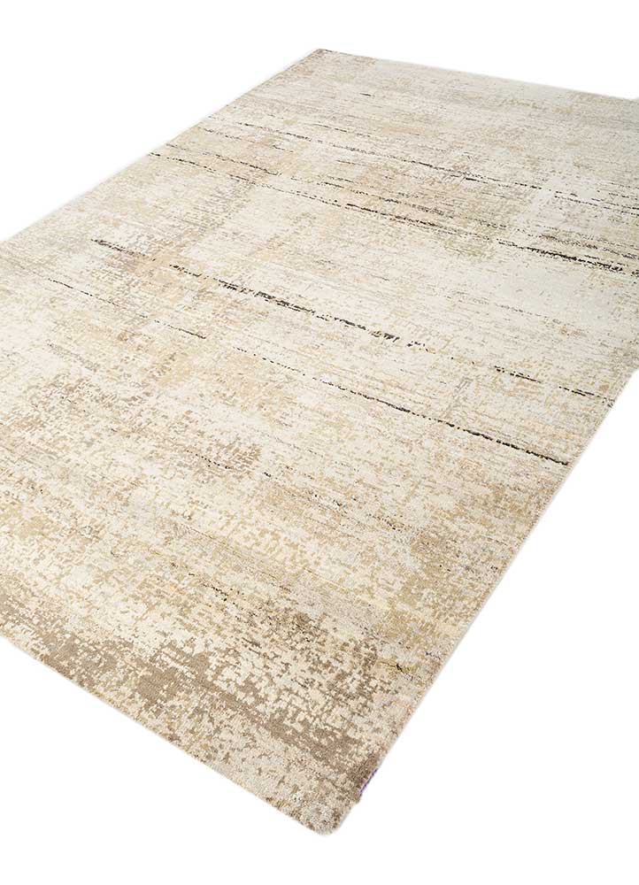 uvenuti ivory wool hand knotted Rug - FloorShot