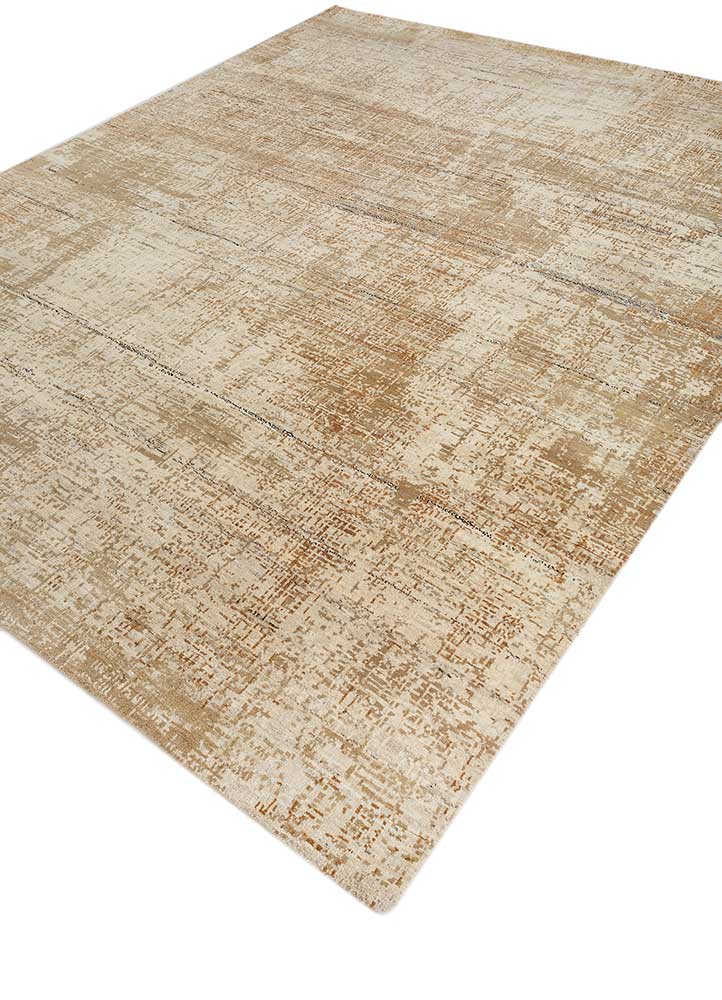 uvenuti ivory wool hand knotted Rug - FloorShot