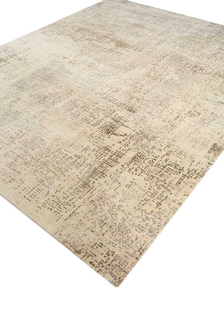 uvenuti ivory wool hand knotted Rug - FloorShot