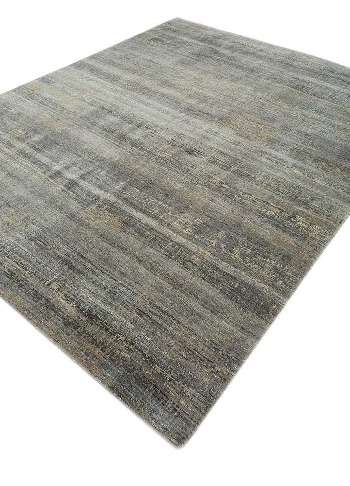 uvenuti blue wool hand knotted Rug - FloorShot