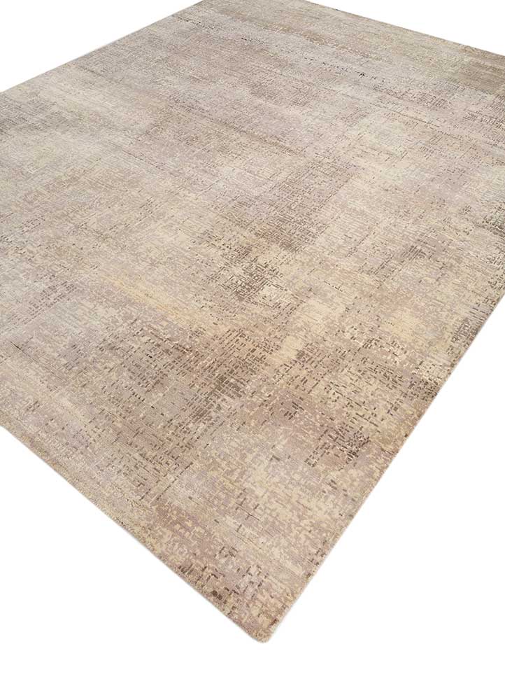 uvenuti ivory wool hand knotted Rug - FloorShot