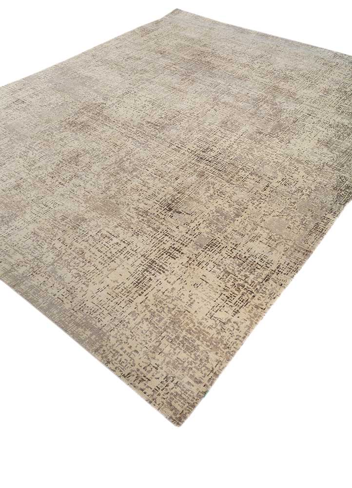 uvenuti ivory wool hand knotted Rug - FloorShot