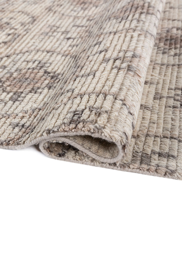 aprezo ivory wool hand knotted Rug - FloorShot