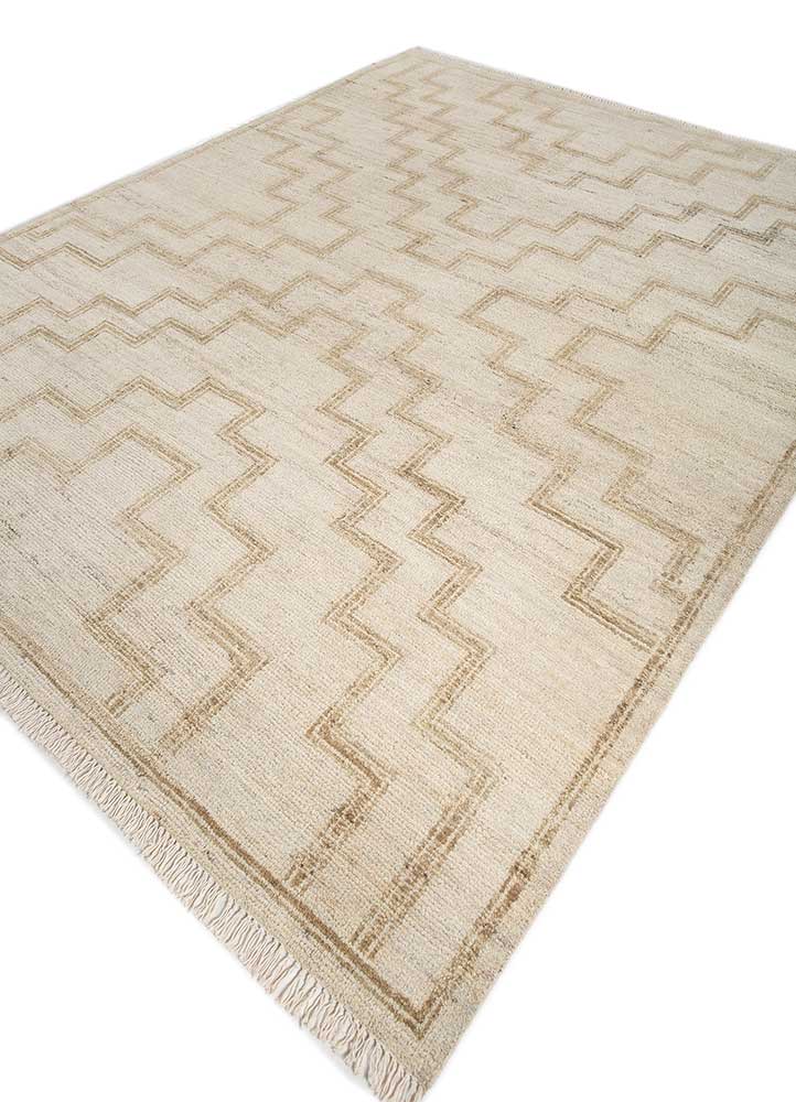 thyme gold wool hand knotted Rug - FloorShot