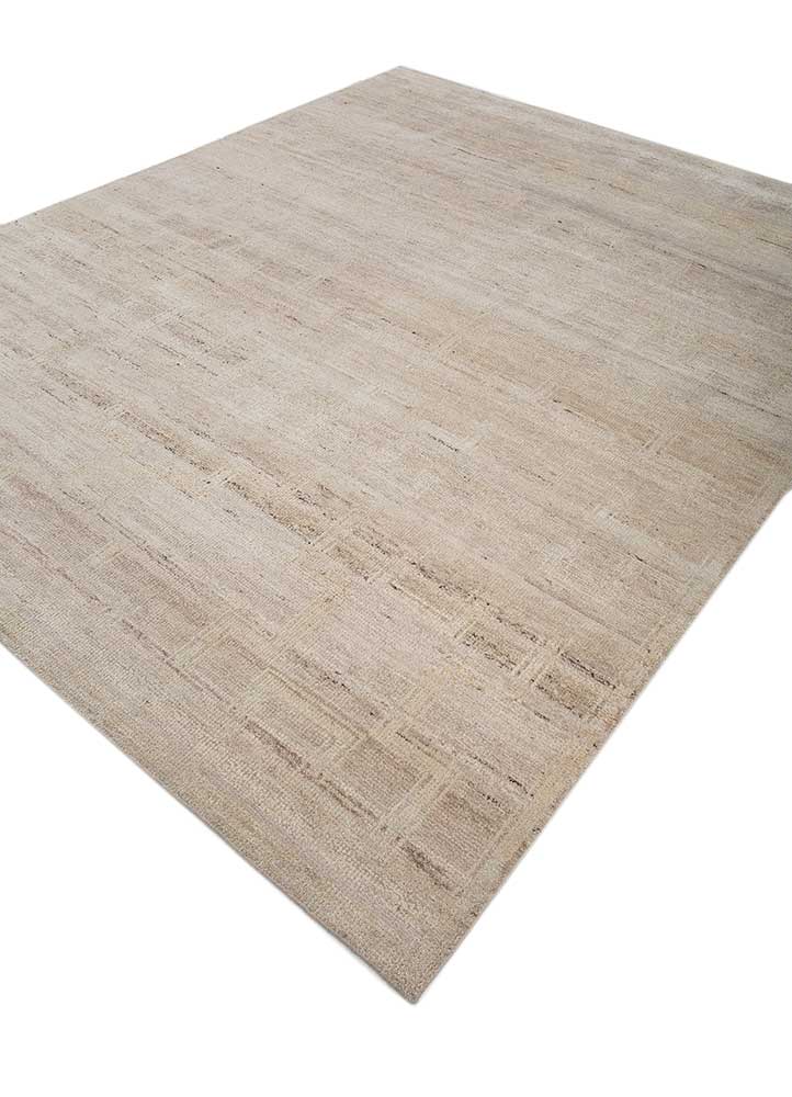 thyme ivory wool hand knotted Rug - FloorShot