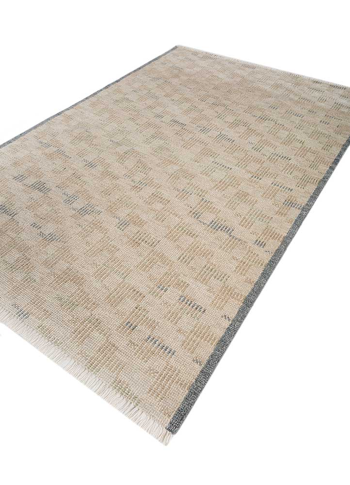 erbe ivory wool hand knotted Rug - FloorShot