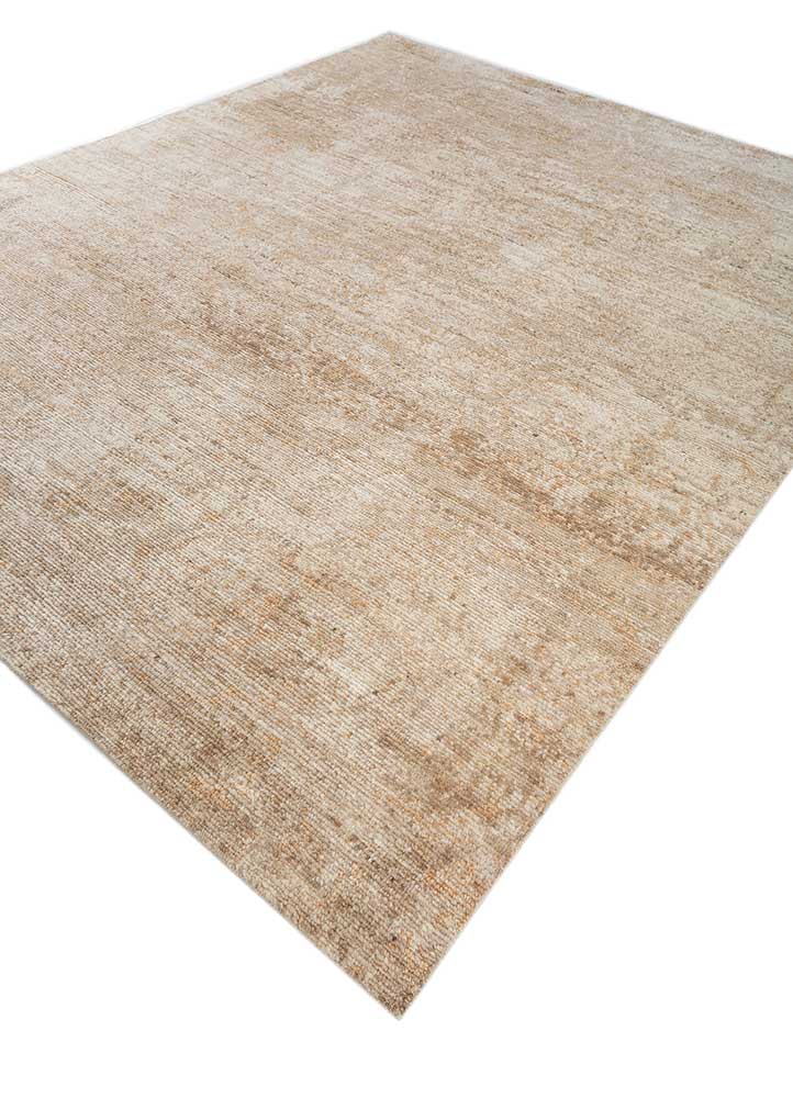 entropy blue wool hand knotted Rug - FloorShot