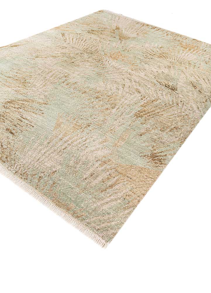 entropy ivory wool hand knotted Rug - FloorShot