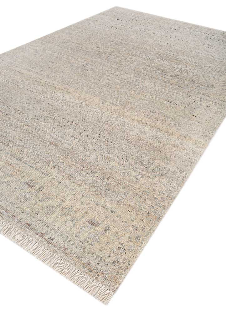 viscaya gold afghan wool hand knotted Rug - FloorShot