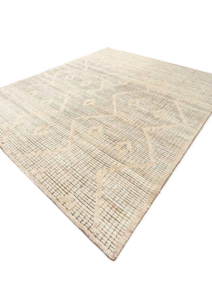 thyme gold wool hand knotted Rug - FloorShot