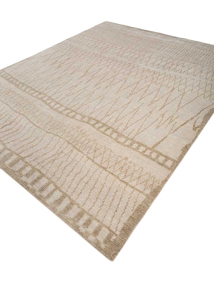 manifest ivory wool hand knotted Rug - FloorShot