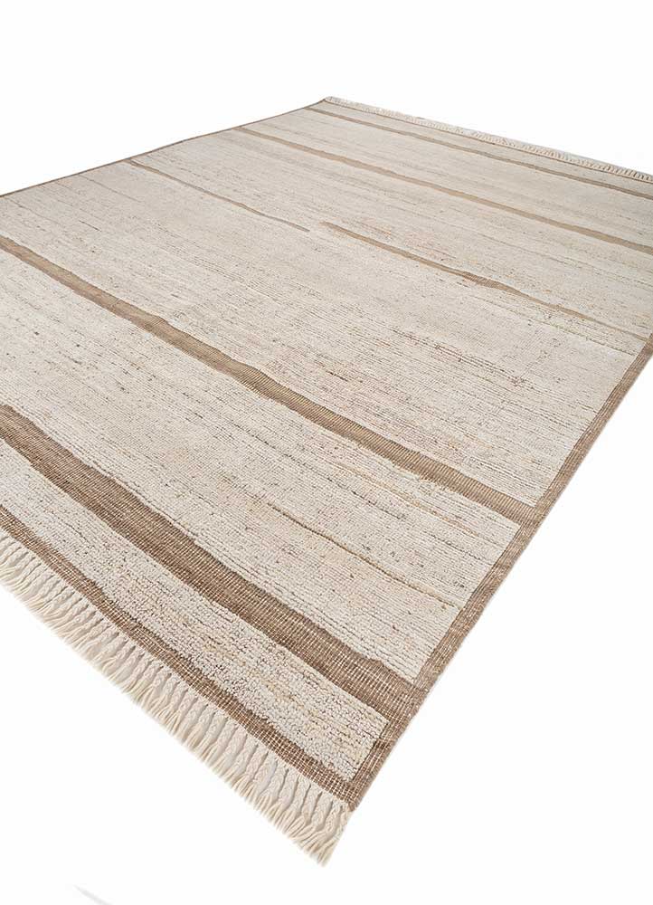 blythe ivory afghan wool hand knotted Rug - FloorShot