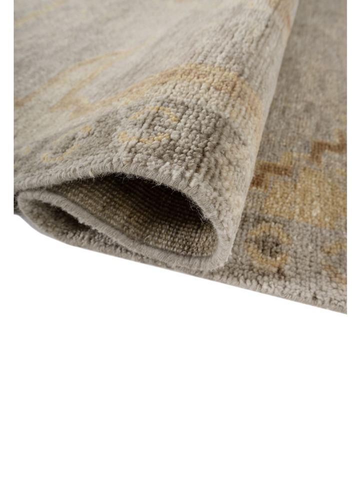 thyme gold wool hand knotted Rug - FloorShot