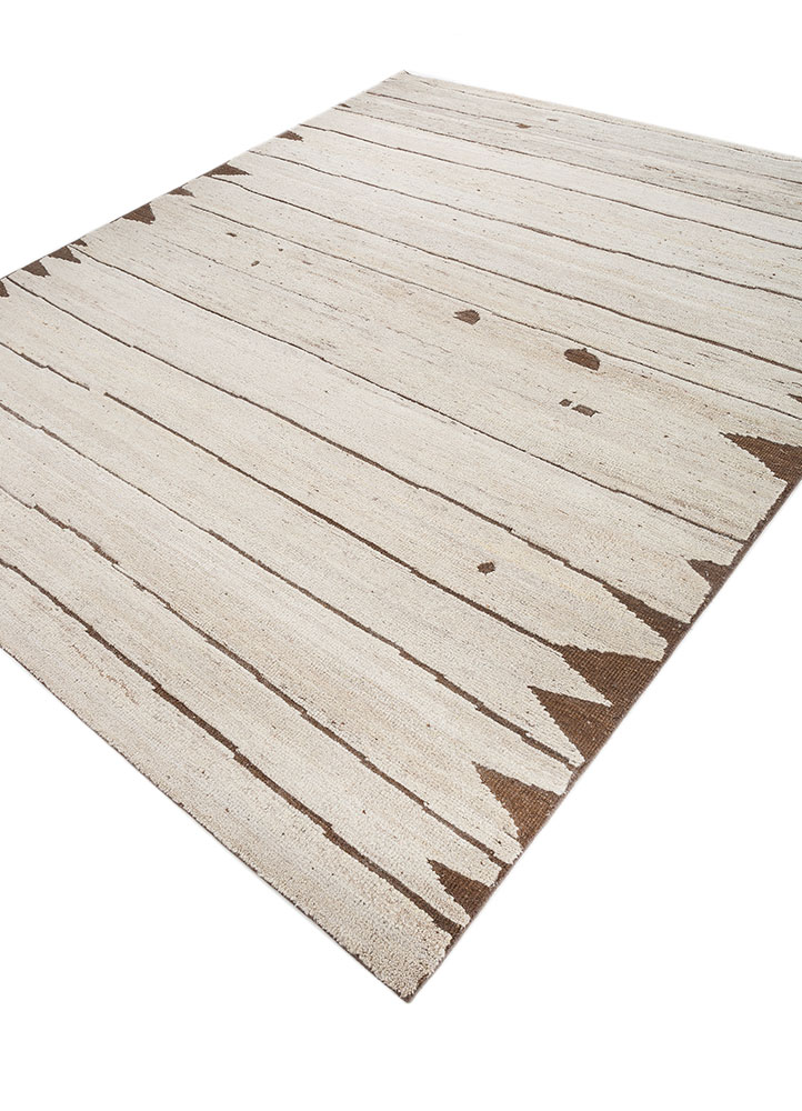 manifest gold wool hand knotted Rug - FloorShot