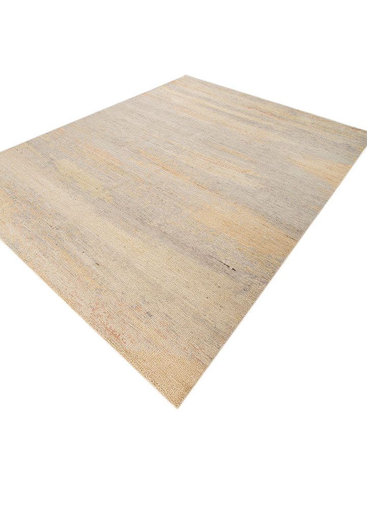 entropy grey and black wool hand knotted Rug - FloorShot