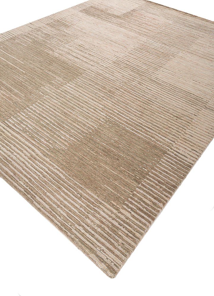 blythe green wool hand knotted Rug - FloorShot