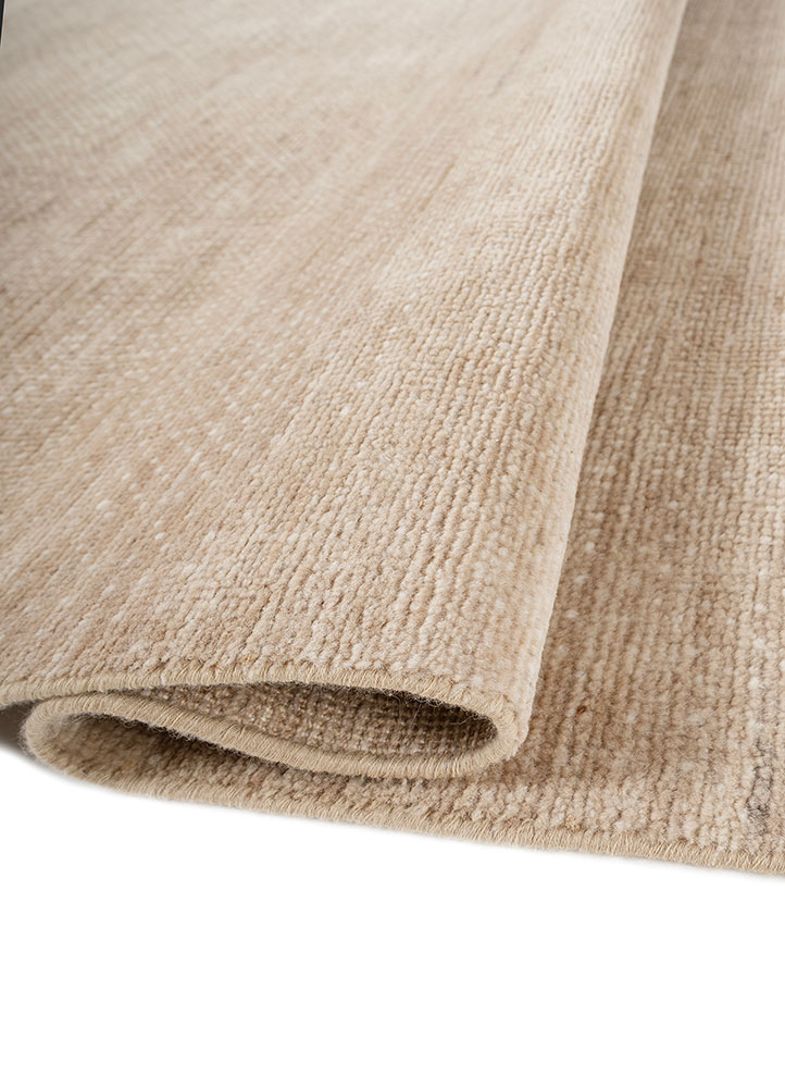 manifest beige and brown wool hand knotted Rug - FloorShot