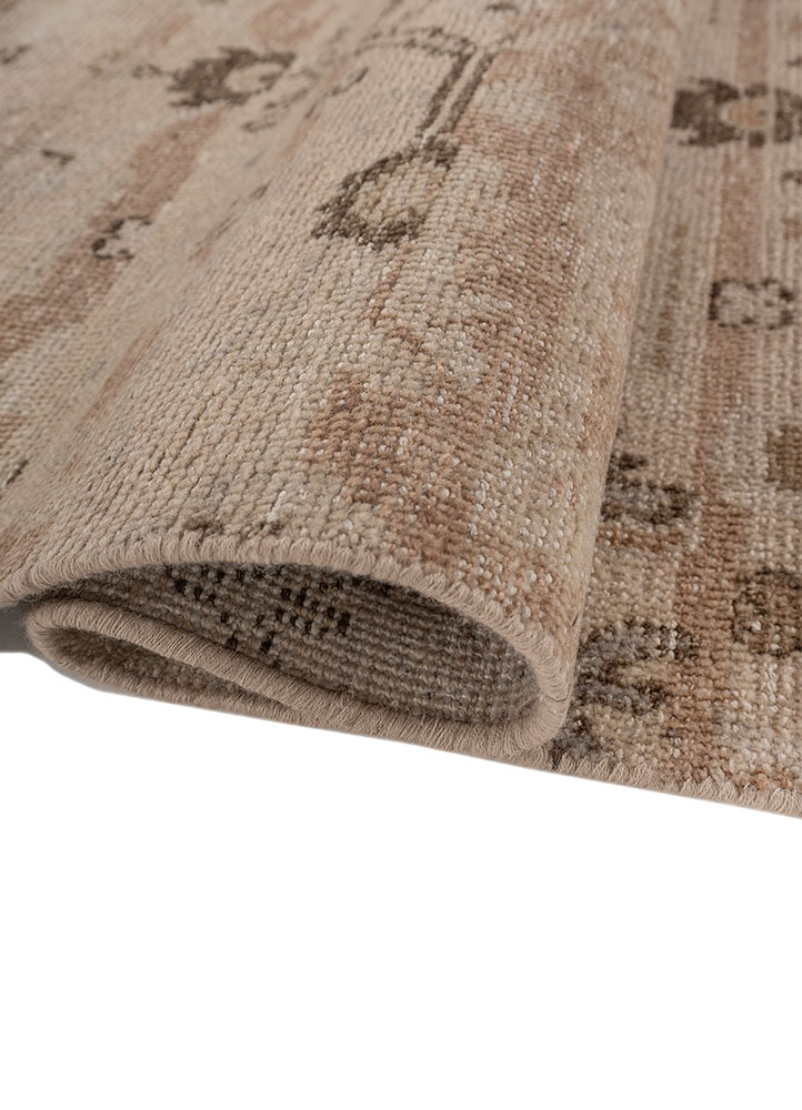 entropy green wool and bamboo silk hand knotted Rug - FloorShot