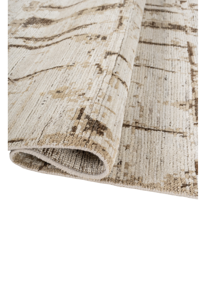 uvenuti ivory wool hand knotted Rug - FloorShot